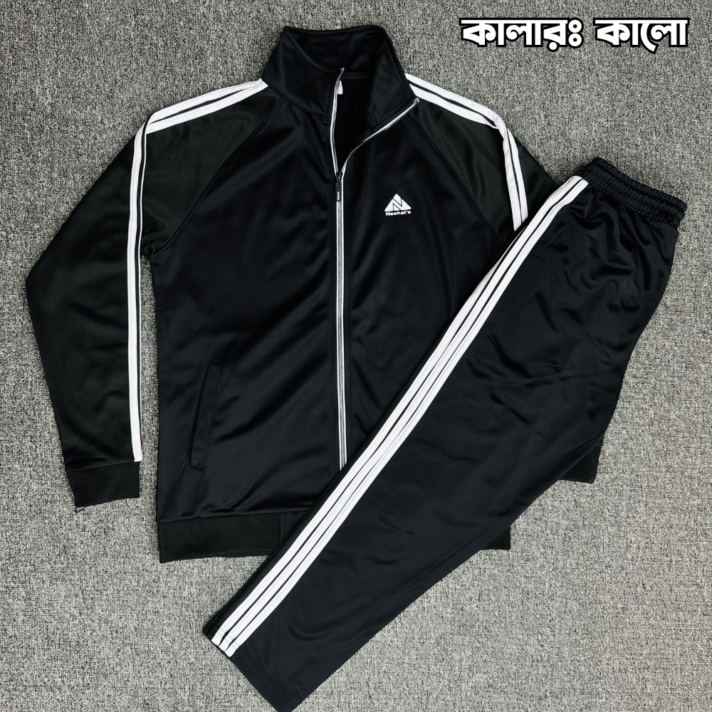 ট্রাকসু্ট ও ট্রাউজার কম্বো (কালো)