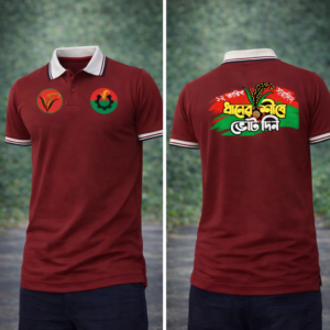 ধানের শীষে ভোট দিন - প্রিমিয়াম (মেরুন কালার)