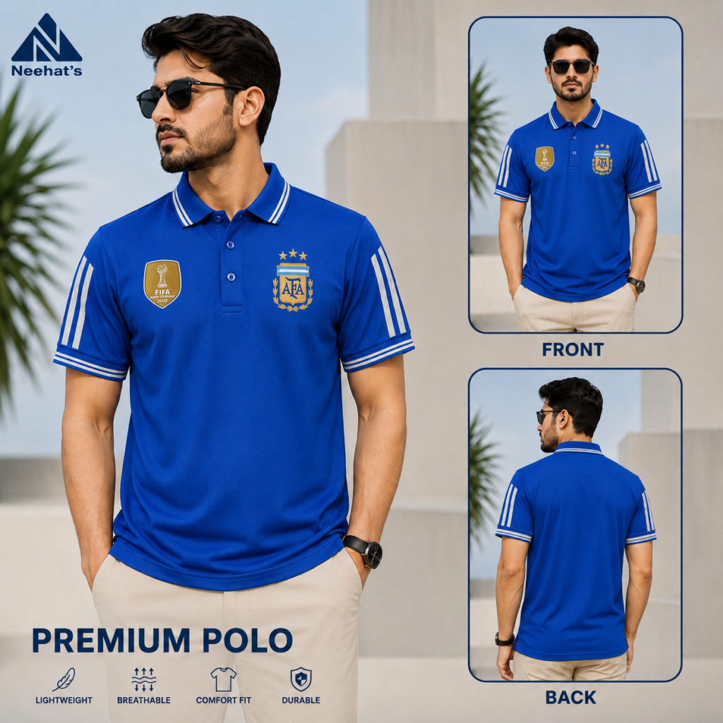 Argentina Polo Shirt - Blue