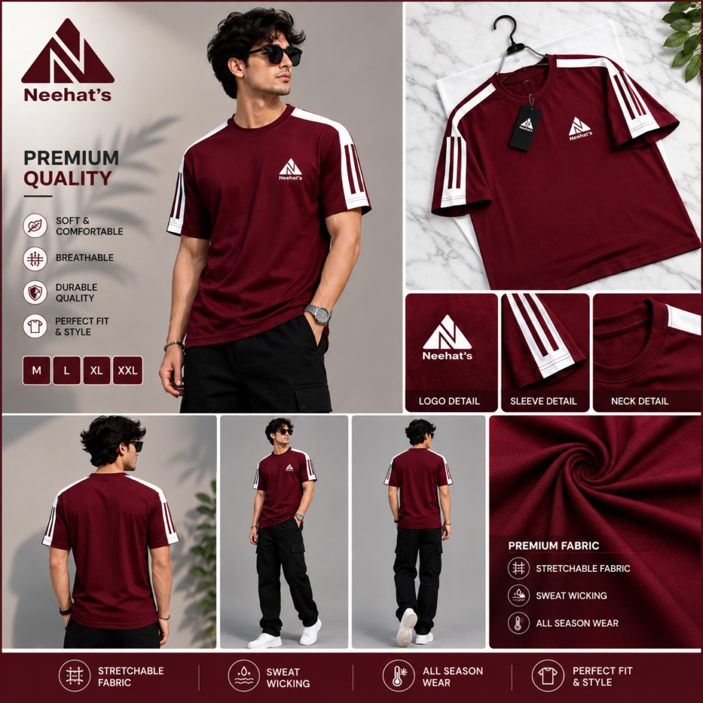 Premium Mesh T-Shirt - 3pcs