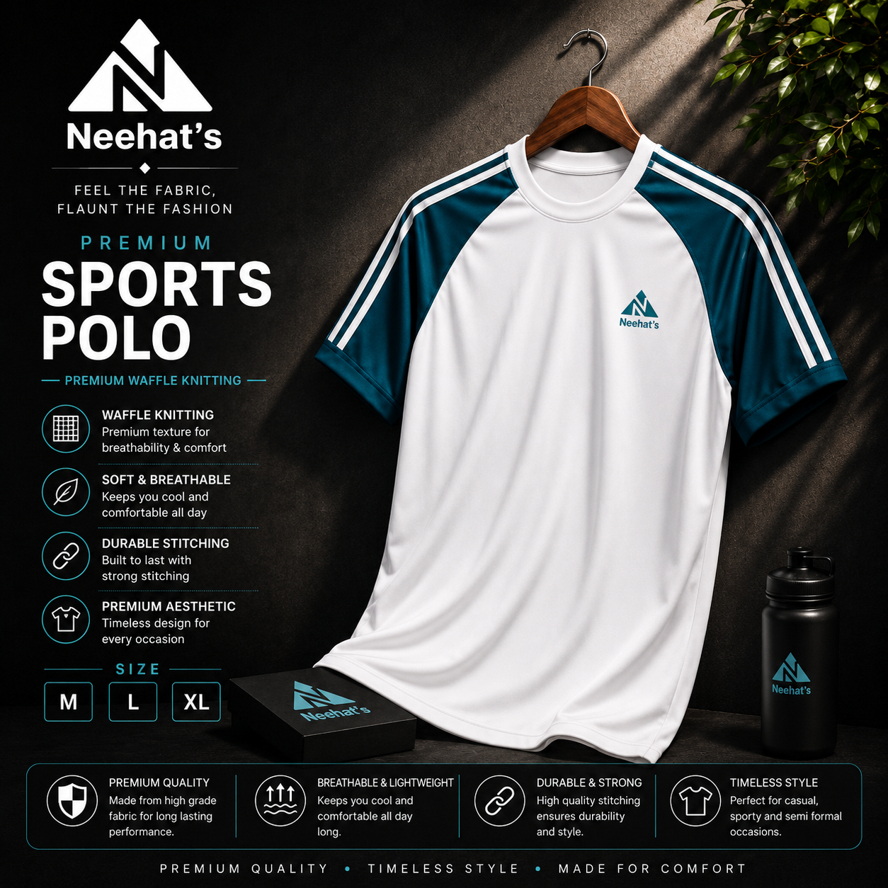 Sports Mesh T-Shirt Combo - 3 pcs