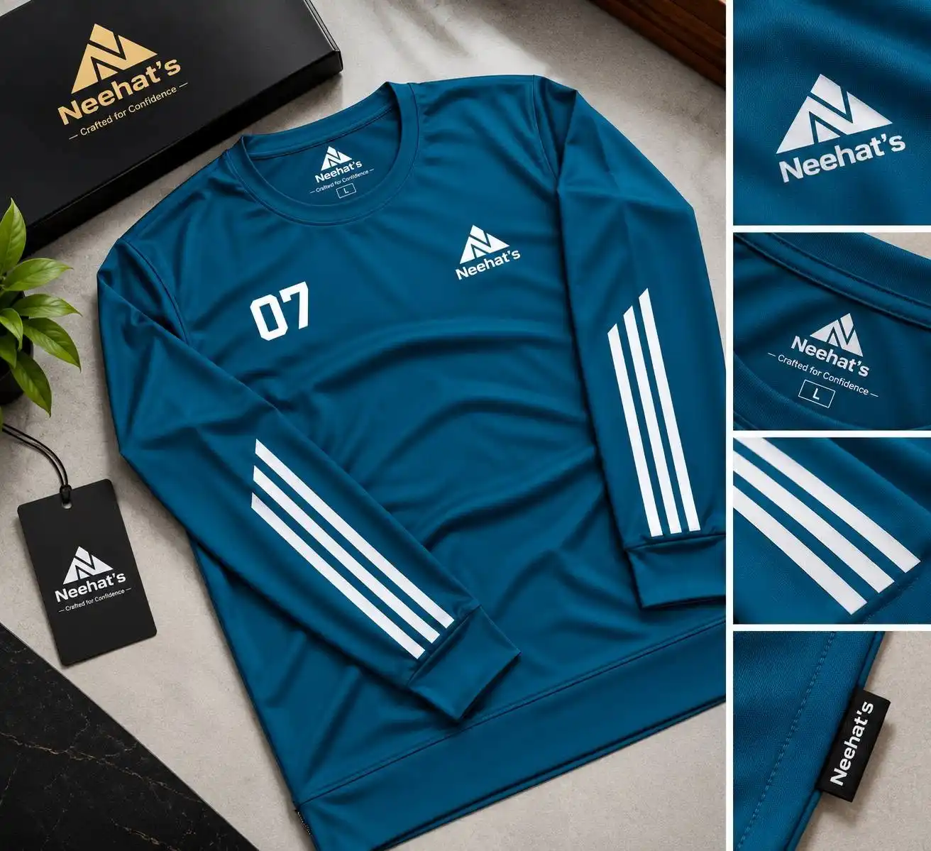 825329811_1719150573545253_4638833278106554320_n-compressed Premium Long Sleeve T-Shirt - Petrol - Image 1